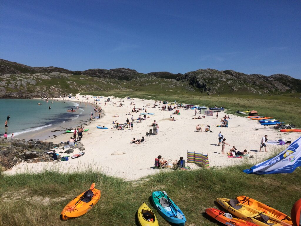 Shore Caravan Site Achmelvich Beach