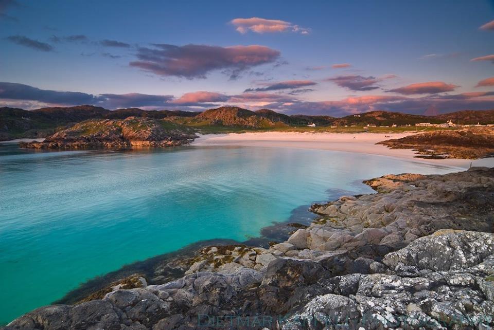 Achmelvich beach from the sea