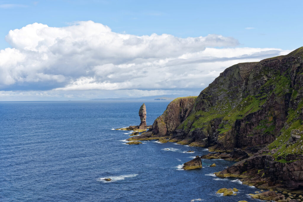 Old Man of Stoer is a 60 meters (200 ft) high sea stack in Sutherland